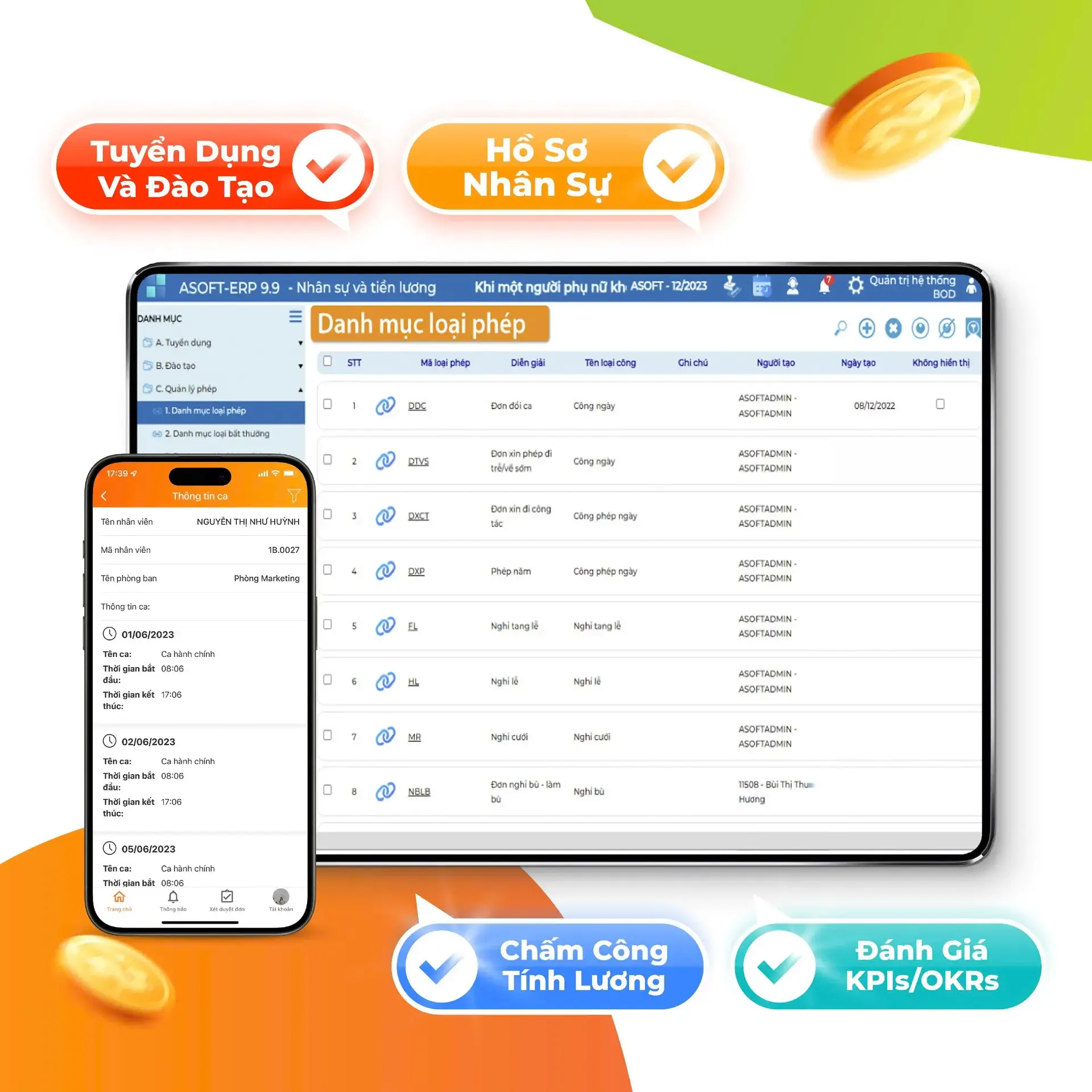 Phần Mềm Quản Lý Nhân Sự - Tiền Lương